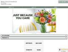 Tablet Screenshot of barberflorist.com